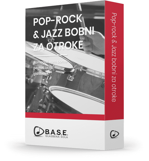 Program učenja Pop-rock in Jazz bobni za otroke